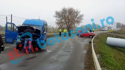ACCIDENT GRAV în Suceava. Cinci persoane au fost rănite
