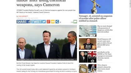 ATENTATE PARIS. Obama şi Cameron îi cer lui Putin să distrugă Statul Islamic
