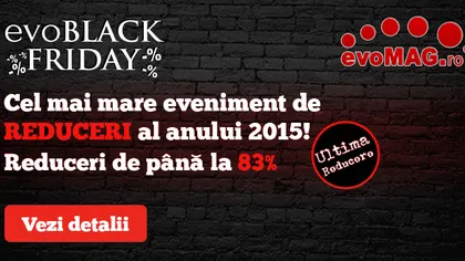BLACK FRIDAY 2015. Reduceri de preţ de până la 83%. Cu ce preţ poţi să-ţi iei telefoane şi laptop-uri