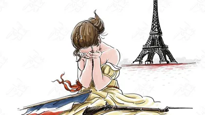 Caricaturiştii arabi şi-au arătat solidaritatea faţă de victimele atentatului din Paris