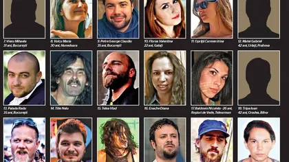 Lista celor 30 de tineri morţi în tragedia din Club Colectiv FOTO