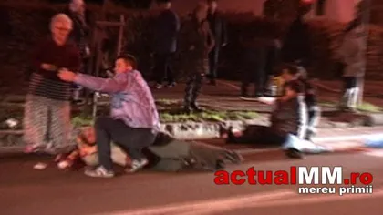 Accident GRAV în Baia Mare. Un consilier local a lovit două persoane pe o trecere de pietoni FOTO