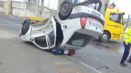 Accident cu maşina poliţiei la Braşov