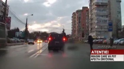 O tânără din Suceava, lovită pe trecerea de pietoni de o maşină VIDEO