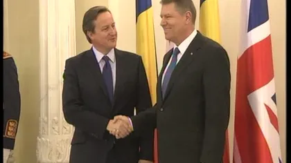 David Cameron, prima vizită în România. Premierul britanic s-a întâlnit cu Iohannis şi Cioloş VIDEO