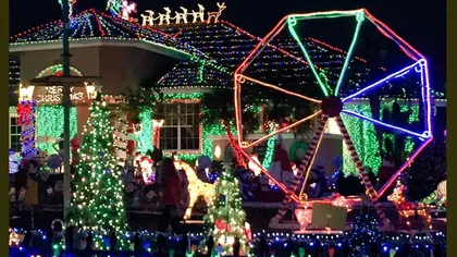 Situaţie insolită. O familie riscă 250.000 dolari amendă, pentru că şi-a decorat casa excesiv, de Crăciun