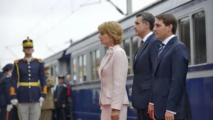 Trenul în care se află membrii familiei regale a ajuns la Craiova