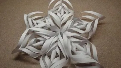 Cum faci un fulg de zăpadă 3D din hârtie  VIDEO