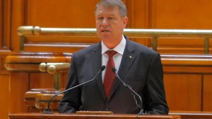 Klaus Iohannis va adresa miercuri un mesaj Parlamentului