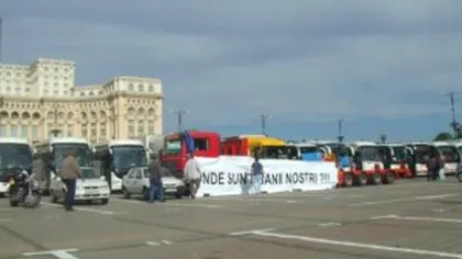 Protest de amploare în Capitală, anunţat de patronatele din transporturi