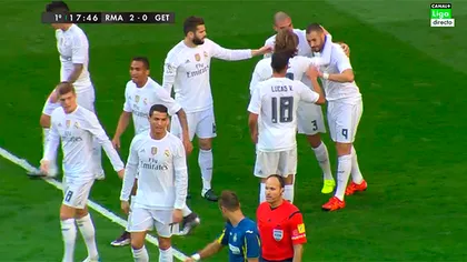 Cristiano Ronaldo, penibil în meciul cu Getafe. Colegii săi marcau, iar el cerea penalty VIDEO