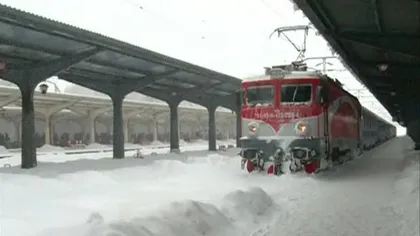 Temperaturi polare în România. Şapte trenuri anulate, din cauza gerului