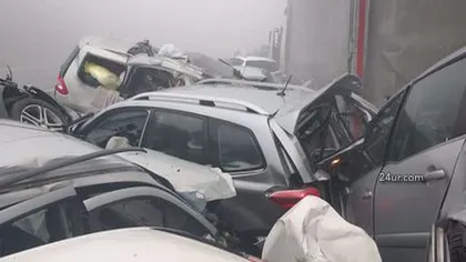 Un român a murit în urma celui mai grav accident din istoria Sloveniei. Peste 70 de maşini implicate în carambol VIDEO