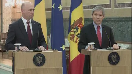 Cioloş: România va ajuta financiar Moldova. Înainte de prima tranşă, ne dorim măsuri concrete de reformă VIDEO