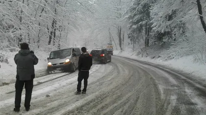 Ninge ca-n poveşti: Strat de zăpadă de 25 de centimetri în Maramureş. HARTĂ STRAT DE ZĂPADĂ