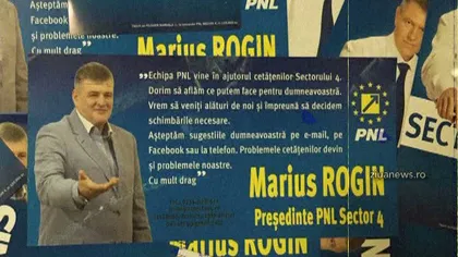 Klaus Iohannis, în campanie electorală. Un liberal îi foloseşte imaginea pentru a candida la Primărie