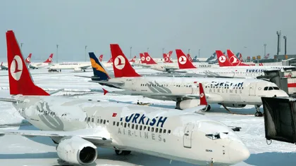 Atenţionare MAE de călătorie: Sute de zboruri anulate din cauza vremii, la Istanbul