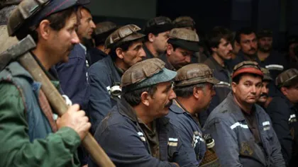 Miting de amploare la Petroşani. Peste o mie de mineri au protestat pentru salvarea locurilor de muncă