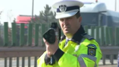 Atenţie, şoferi! Poliţiştii au ieşit cu RADARELE cu LASER pe autostradă VIDEO