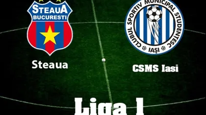 STEAUA - CSMS IASI 1-1 Şi ASA Tg. Mureş se califică în play-off