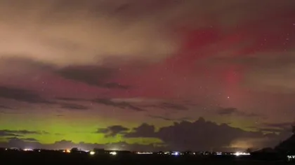 Aurora boreală, SPECTACOL FASCINANT în nordul Olandei GALERIE FOTO