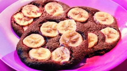 Reţeta zilei: Biscuiţi cu ciocolată şi banană