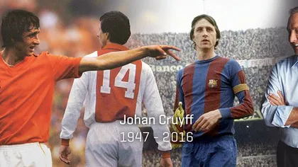 Johan Cruyff a murit. A fost unul dintre cei mai mari fotbalişti ai tuturor timpurilor