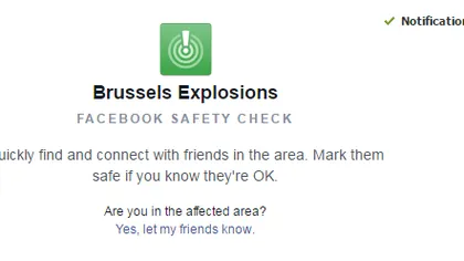 ATENTATE BRUXELLES. Facebook a activat aplicaţia SAFETY CHECK