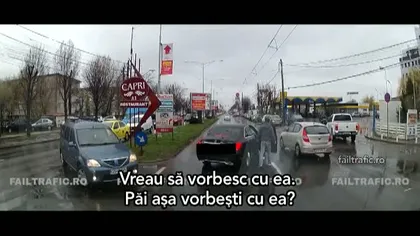 Scene şocante în Bucureşti. O femeie a fost bătută de iubit în maşină VIDEO