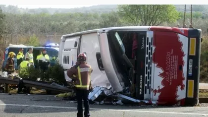 ACCIDENT Spania. Şoferul autobuzului ar fi adormit la volan. Papa Francisc transmite condoleanţe