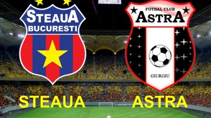 DIGI SPORT LIVE VIDEO STEAUA - ASTRA ONLINE 2016: 1-0, gol TADE