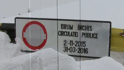 Zăpadă de cinci metri pe Transalpina. Drumul rămâne închis VIDEO