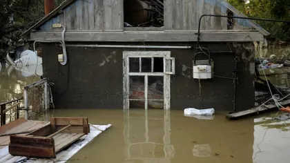 Zeci de gospodării inundate în ARAD