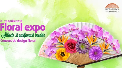 Evantaie din flori la Floral Expo în Capitală