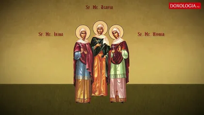 CALENDAR ORTODOX 2016: Trei sfinte sunt sărbătorite sâmbătă. Mii de românce poartă numele uneie dintre ele