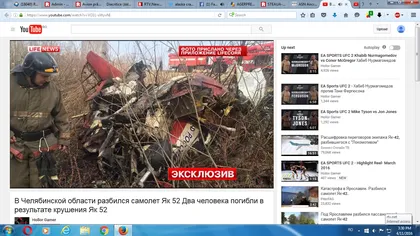 Accident aviatic în Rusia, Două persoane şi-au pierdut viaţa VIDEO