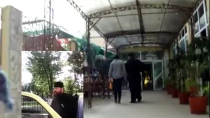 Un călugăr a momit o fată cu o sticlă de suc şi a dus-o într-o cameră de hotel VIDEO