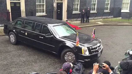 Imagini de senzaţie cu Bestia, limuzina lui Barack Obama VIDEO