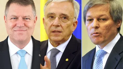 Iohannis, Isărescu şi Cioloş se menţin pe primele locuri în topul încrederii românilor în personalităţi publice