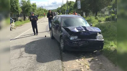 ACCIDENT în Gorj. Un poliţist, lovit de un alt şofer chiar în faţa secţiei