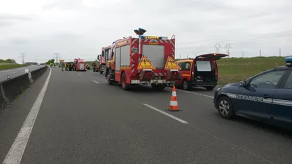 Trei accidente în lanţ, pe autostradă, în Franţa. Un mort şi aproximativ zece răniţi