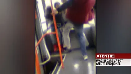SCANDAL într-un tramvai din Capitală. Patru tineri s-au bătut pentru că doi dintre ei ascultau manele VIDEO