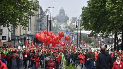 Proteste cu bătăi între poliţişti şi manifestanţi: Belgienii nu vor schimbări în legislaţia muncii
