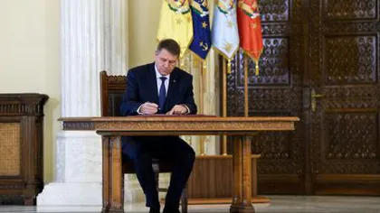 Klaus Iohannis a semnat mai multe decrete privind eliberarea din funcţie a mai multor magistraţi