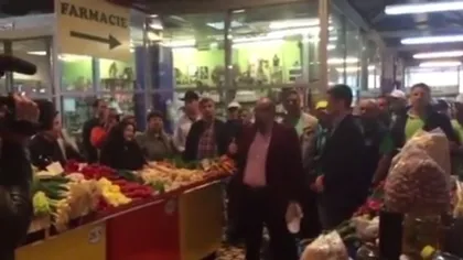Campanie ipocrită a PNL. Imagini filmate într-o piaţă din capitală VIDEO
