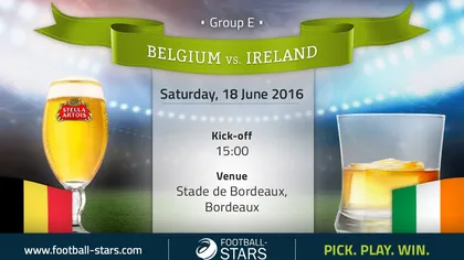 BELGIA IRLANDA LIVE VIDEO EURO 2016 3-0. Lukaku şi Witsel, marcatorii 