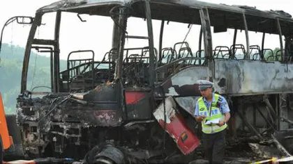 Accident în China: Cel puţin 30 de morţi după ce un autobuz a luat foc