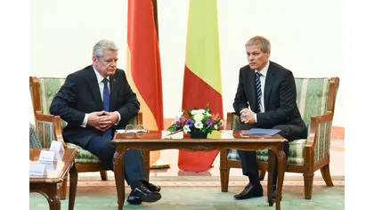 Dacian Cioloş s-a întâlnit cu preşedintele german Joachim Gauck