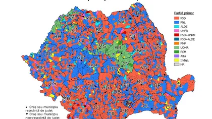 Studiu Infopolitic: Harta care arată cine guvernează cu adevărat România