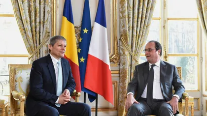 Dacian Cioloş, în vizită la Paris. Întâlniri cu Francois Hollande şi cu premierul Manuel Valls